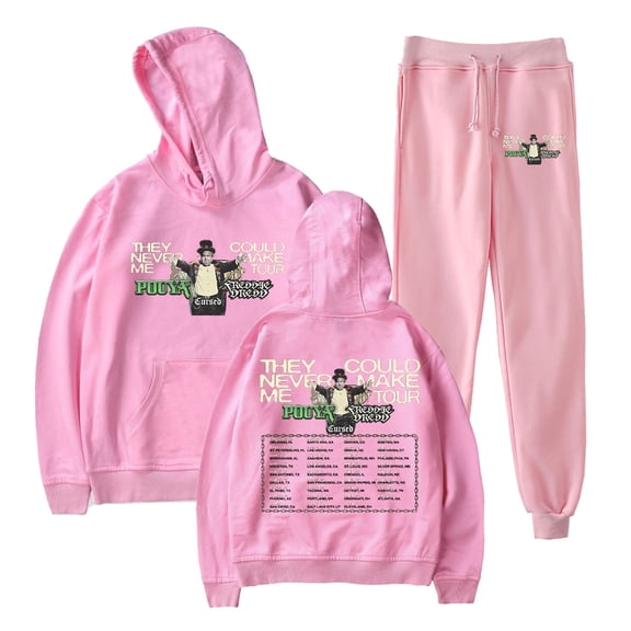Pouya Tour 2025 Fall Suit Women Men Cool Hoodies Jogger Pants Sets Harajuku Sweatsuit