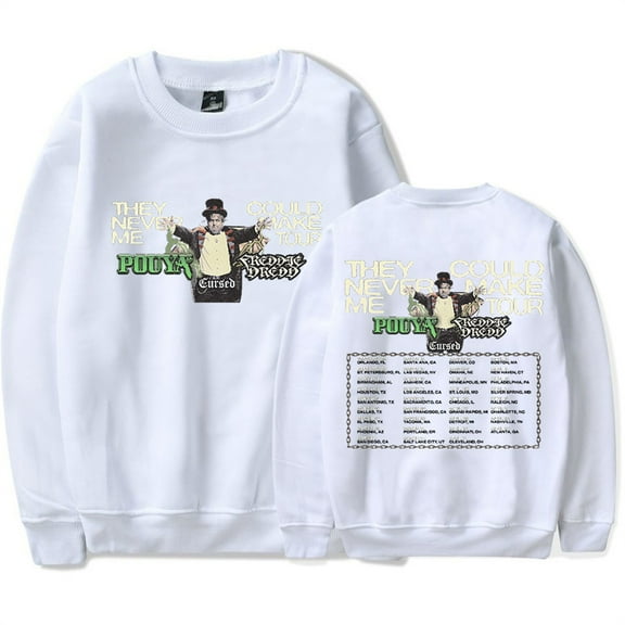 Pouya Tour 2025 Sweatshirt Hip Hop Longsleeve Crewneck Men Women Casual Pullover Clothes