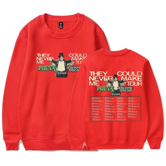 Pouya Tour 2025 Sweatshirt Hip Hop Longsleeve Crewneck Men Women Casual Pullover Clothes