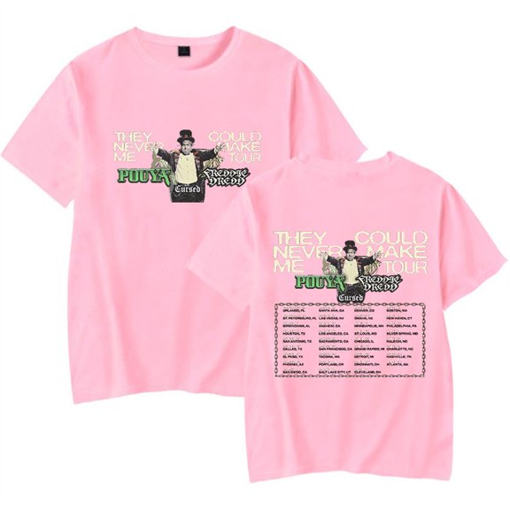 Pouya Tour 2025 Tshirt Hip Hop Short Sleeve Men Womens Tops Streetwear Pullover Tee
