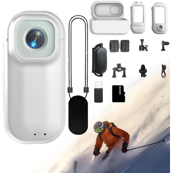 Pov Capture Pro, Upgraded 4K HDPOV Waterproof Capture Camera, with Charging Case, Ultra-Wide Angle Wearable Upgraded Thumb Camera, for Diving Cycling and Outdoors Activities