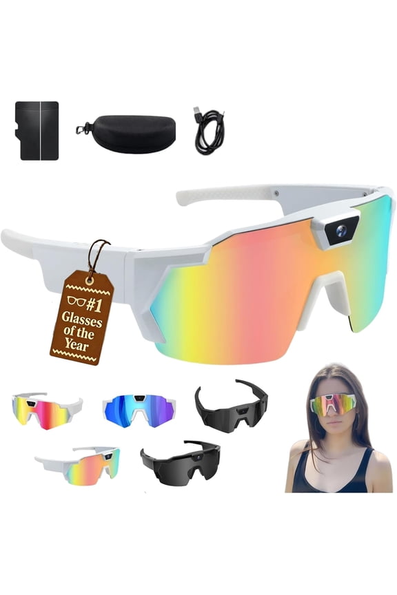 Pov Glasses 4K Baseball Sunglasses with Camera, 2026 Upgrade Smart Camera Glasse for Men Women Sunglasses with Cameras