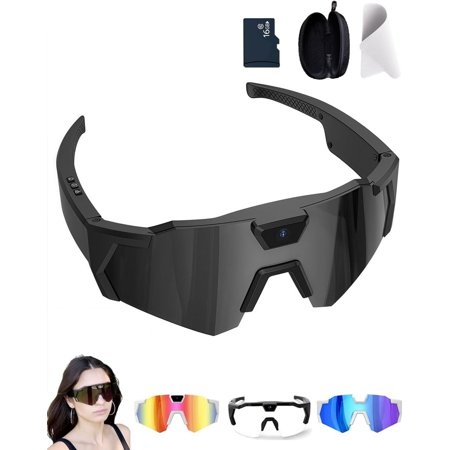 Pov Glasses 4k Baseball with Camera Smart Glass Men Women Sunglasses Cameras and Audio Video Action 2026 Upgrade