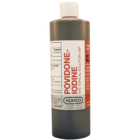Povidone Iodine 10% Topical Solution 16 Ounce Each