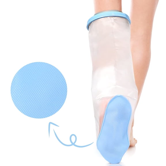 Povihome Adult XL Waterproof Cast Protector for Shower, Non-Slip Reusable Leg & Ankle Cover for Broken Foot, Surgery Wound, Plaster Cast