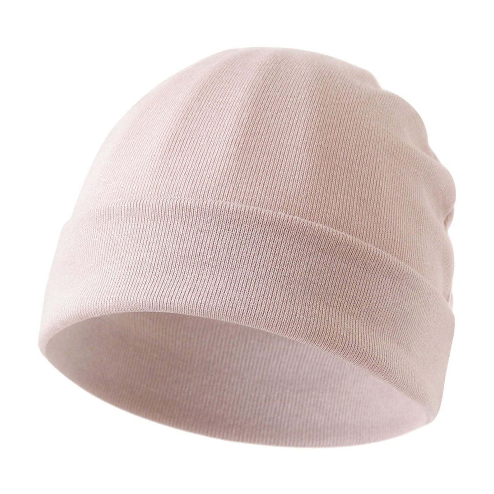 Nixon Hume Beanie In Pale Pink - Stretchy Knit Acrylic Beanie With Folded Cuff - View #10