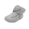 thumbnail image 1 of Povozer Baby Booties Girls Boys Slippers First Walkers Shoes Warm Socks Crib Shoes(Gray,12-18 Months), 1 of 6