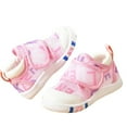 thumbnail image 1 of Povozer Baby Boy Sandals First Walking Shoes for Baby Boy Baby Girls Summer Dot Print Leather Sandals with Rubber Soles(Infant/Toddler) for 8,Pink, 1 of 4
