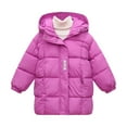 thumbnail image 1 of Povozer Baby Boy Zip up Jacket Toddler Winter Hoodie Warm Coat Kid Puffer Outfits(Purple,3-4 Years), 1 of 6