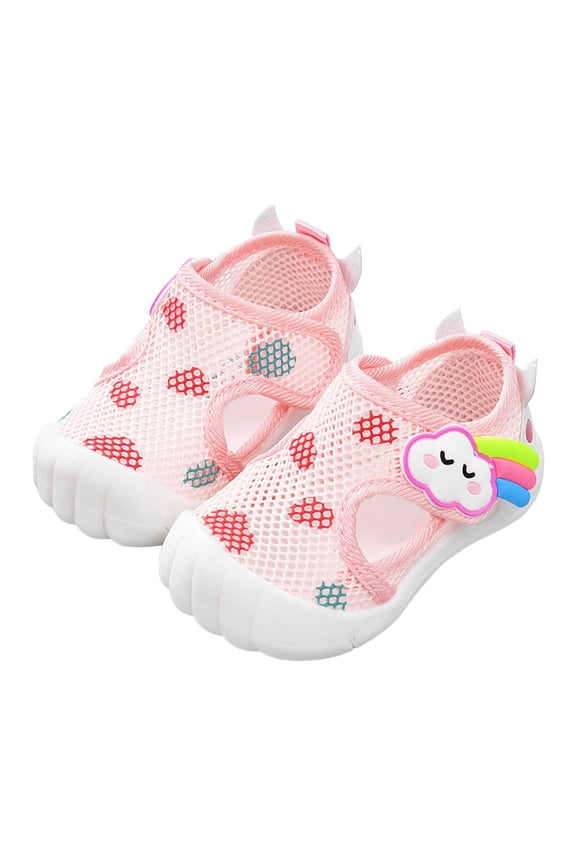 Baby Boys Girls Water Sport Shoes Barefoot Kids Quick-Dry Beach Shoes(Pink,6.5 Toddler)