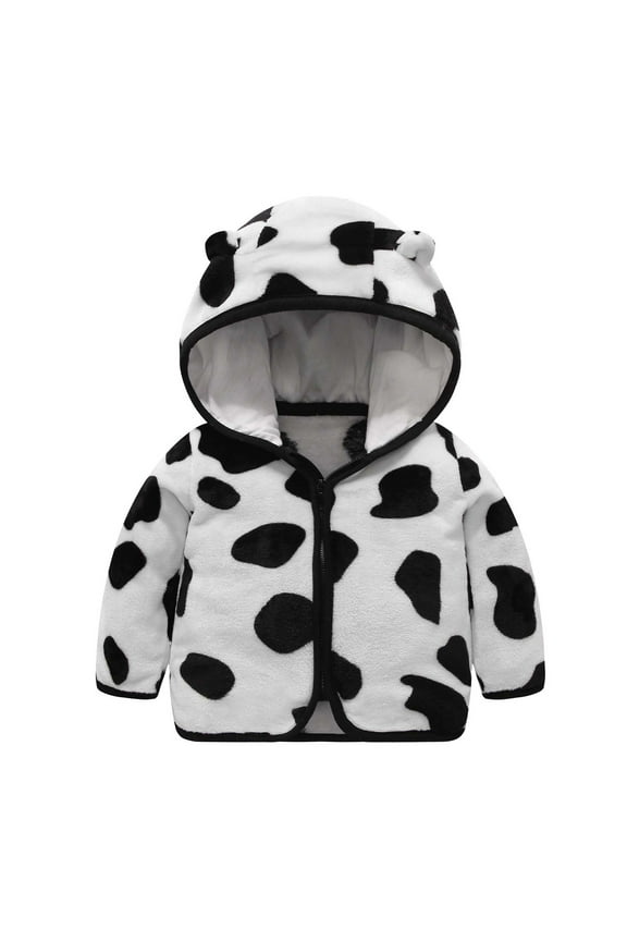 Baby Boys Warm Hooded Zip Coat for Fall Spring Outerwear Kids Jacket(Black,12-18 Months)