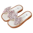 thumbnail image 1 of Povozer Baby Slippers for Boys Sandals for Toddler Girls Slides Slipper Unisex Child Boys and Girls Slide Sandals for Kids Comfy Shower Slippers Beach Shoes for US 1.5,White, 1 of 5