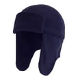 thumbnail image 1 of Povozer Baby Toddler Infant Winter Soft Knit Beanie Hats Trapper Hat With Ear For Toddlers Kids Warm Fleece Lined Winter Earflap Hat For Boys Girls,Size 6-12 Months,Navy, 1 of 9