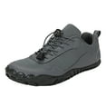 thumbnail image 1 of Povozer Barefoot Shoes for Men Waterproof Trail Running Healthy & Non-Slip Barefoot Shoes(Gray,9.5), 1 of 6