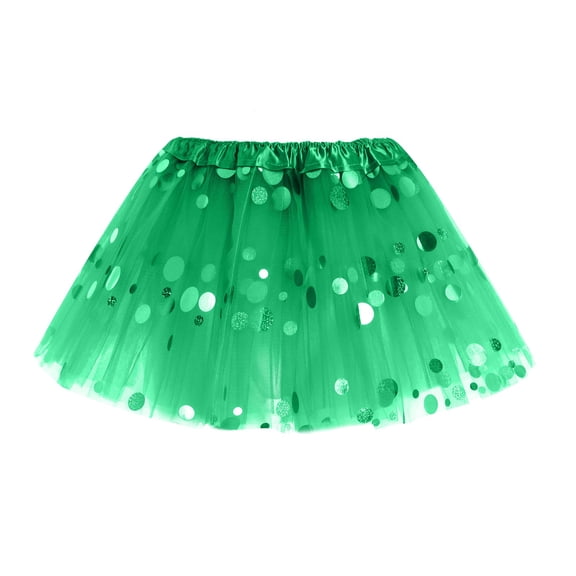 Povozer Birthday Girl Dress Tutu Skirt Girls Birthday Dress Toddler Tutu Dress(Green,2-12Y)