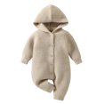 thumbnail image 1 of Povozer Bodysuits for Baby Girls Cute Girl Toddler Snap Viscose from Bamboo Girls' Bodysuit(Khaki,9-12 Months), 1 of 6