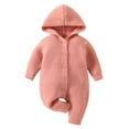 thumbnail image 1 of Povozer Bodysuits for Baby Girls Cute Girl Toddler Snap Viscose from Bamboo Girls' Bodysuit(Pink,9-12 Months), 1 of 6