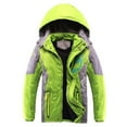 thumbnail image 1 of Povozer Boy's Winter Coat Waterproof Kids Puffer Jacket Thicken Parka Fleece Lined(Green,11T-12T), 1 of 5