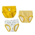 thumbnail image 1 of Povozer Boys' Cotton Underwear Toddler Boys Briefs 3pcs with Car Printed(Light Yellow,2-3Y), 1 of 4