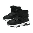 thumbnail image 1 of Povozer Boys & Girls Snow Boots Warm Anti-Slip Outdoor Winter Shoes(Black,4.5), 1 of 6