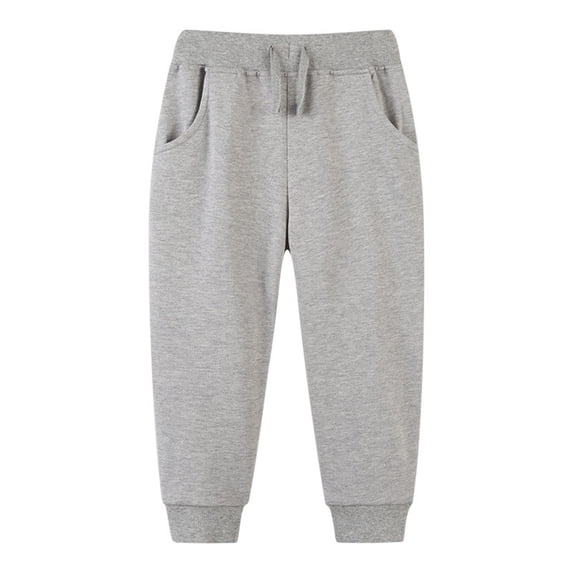 Povozer Boys Golf Pants Work Dress Pants 4-5t Baby Boy Clothes Classic Casual Pants for Boys School Uniform Chino Pants Kids Waist Pull on Twill Pants with Pockets,Size 4-5 Years,Light Gray