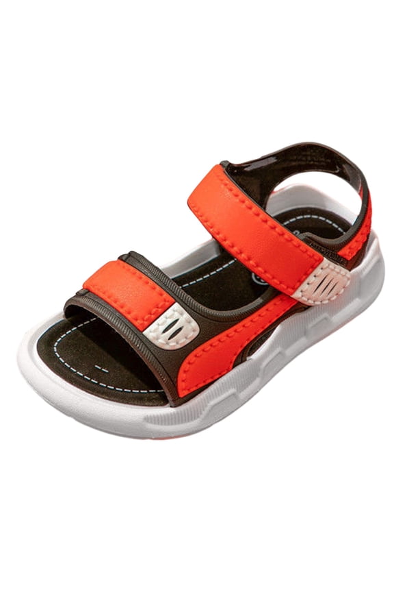 Boys Non-Slip Sandals Toddler Girls Boys Shoes Boys Girls Sport Water Sandals Closed-Toe Outdoor (Toddler/Little Kid/Big Kid) for 11,Red