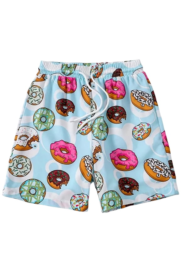 Boys Pant Casual Schoolwear Casual Stylish Versatile Printed Casual Shorts For Boys Girls,Size 5-6 Years,Light Blue