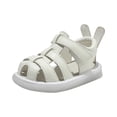 thumbnail image 1 of Povozer Boys Sandals Summer Hollow Out Causal Soft Bottom Baby Flat Shoes(White,7), 1 of 6