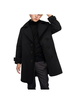 Boys black peacoat sale