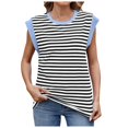 thumbnail image 1 of Povozer Cap Sleeve Tops for Women Casual Tank Tops Summer Basic Tee Shirts(Black,S), 1 of 6