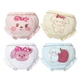 thumbnail image 1 of Povozer Cotton Underwear Baby Girl Undies Breathable Bloomers Briefs Infant Toddler Panties Kids Ruffle Assorted Boxer 4-Pack(Pink,3-4 Years), 1 of 3