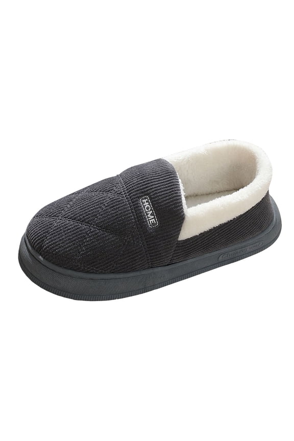 Cute Slippers for Women Warm Memory Foam Slippers Comfy Slippers(Gray,12)