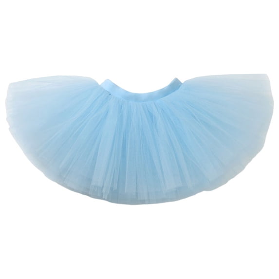 Povozer Girl Dresses Dress For Girls Fashion Girls Tutus Skirt 3 Layered Ballet Skirt Dance Tutus Dresses For Halloween Cosplay Party Size 4-7 Years,Light Blue