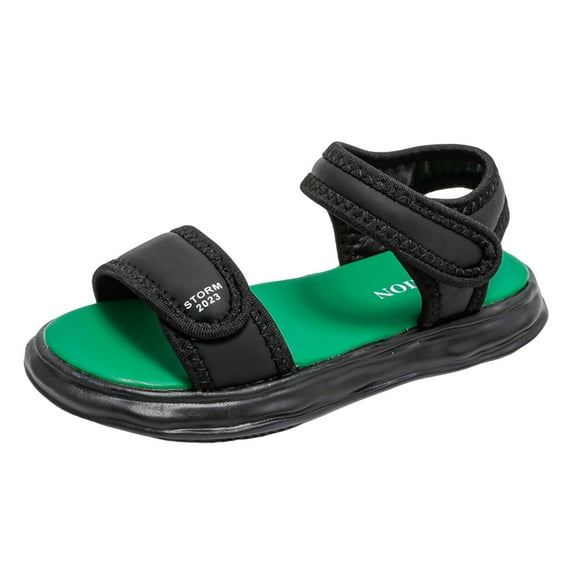 Povozer Girl Platform Sport Sandals(Black,32)