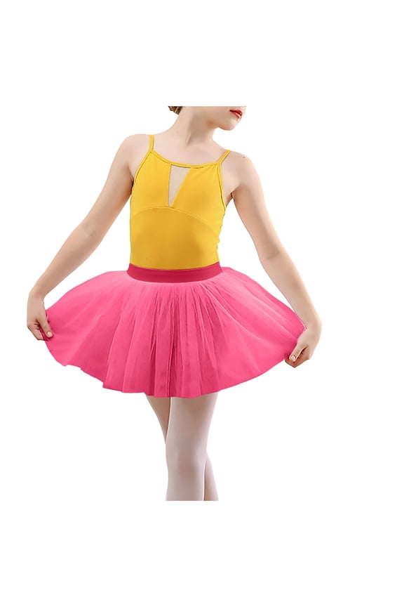 Girl Tutu Skirt Tulle Fluffy Princess Ballet Dress Up Dance Party Costume(RD2,8-12T)