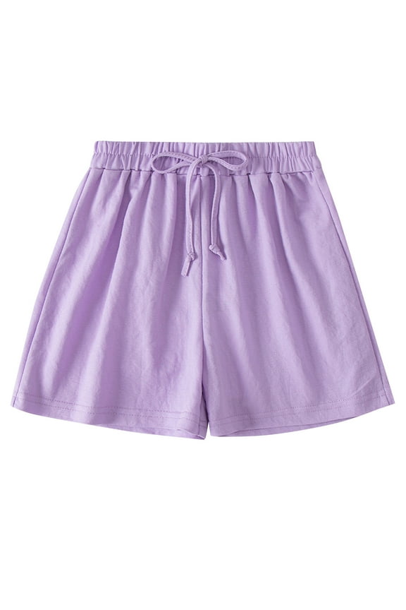 Baby Girls Boys Bubble Shorts Bloomers Toddler Kids Cotton Linen Shorts Diaper Cover for 4 Years,Purple