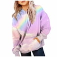 thumbnail image 1 of Povozer Girls Heart Graphic Print Oversized Hoodies,Girls Hoodie Pullover with Graphic Print Long Sleeve Top Girls Fashion Size 10-11 Years,Pink, 1 of 6
