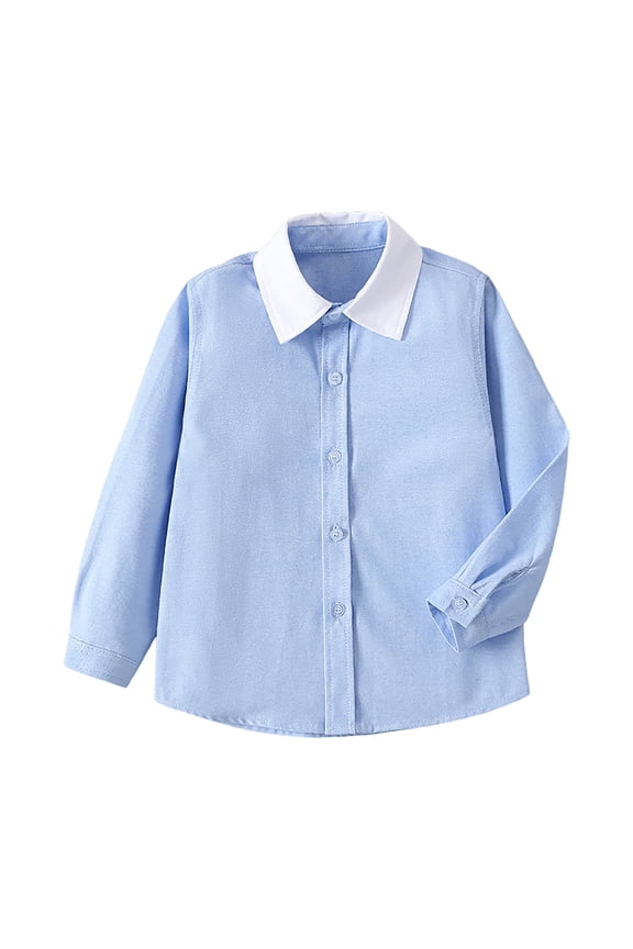 Girls School Uniform Shirts For Girls Uniform Shirts Long Sleeve Shirt Blouse Girls Shirts Uniform Shirts for Girls Shirt School Uniform Oxford Shirt,Size 9-10 Years,Light Blue