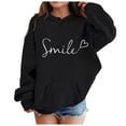 thumbnail image 1 of Povozer Girls and Toddlers' Pullover Hoodie Sweatshirt(Black,8-10 Years), 1 of 4