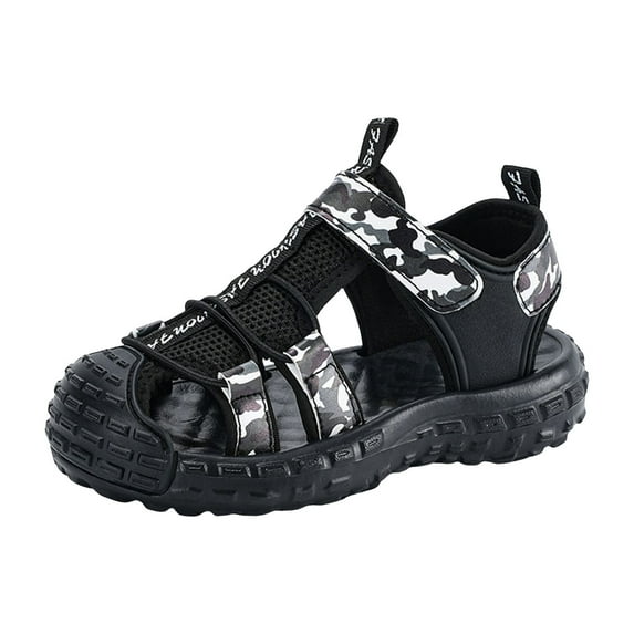 Povozer Sandals for Toddler Boys Girls Summer Athletic Sandals Kids Beach Walking Sandals for US 12,White