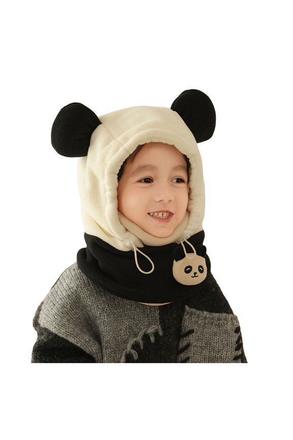 Ski Mask for Kids Winter Windproof Face Mask for Cold Weather(Black,One Size)