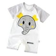 thumbnail image 1 of Povozer Summer Jumpsuit Bodysuit Baby Girl Baby Boy Clothes Baby Boys Girls Footless Jumpsuit Infants Comfortable Stylish Bodysuit Sleep And Play Pjs Sleepers Romper Pajamas,Size 6-12 Months,Grey, 1 of 4
