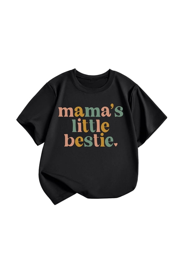 T Shirts for Youth Girls Girls Clothes Girls' T-Shirts Comfort and Style for School, Play Tee Shirt Girls Fashion,Size 4-5 Years,Black