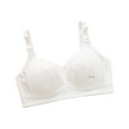 thumbnail image 1 of Povozer Girls Sports Bra Girls Training Bra Teen Girls Seamless Training Bras Adjustable Straps Sports Bras Girl's ComfortFlex Fit Seamless Racerback Size 16-18 Years,White, 1 of 9
