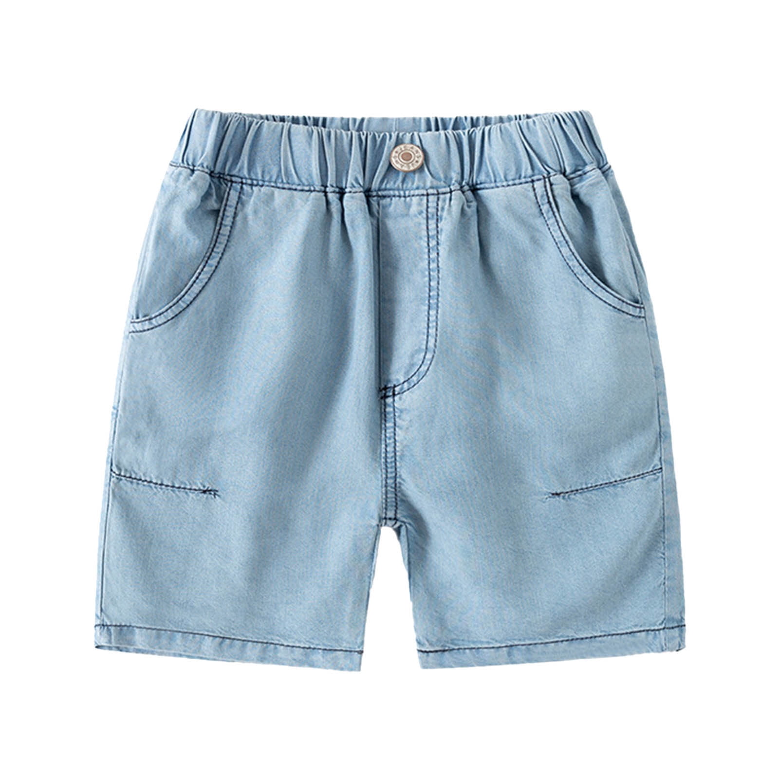 Jeans Shorts For Baby Boy In Jeep Print Blue Color main image 1