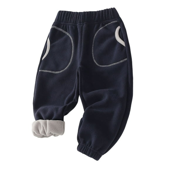 Povozer Toddler Baby Boys Girls Sweatpants Elastic Waist Bottom Pants(Gray,18-24 Months)