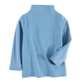 thumbnail image 1 of Povozer Toddler Baby Girl Boys Basic Turtleneck T-Shirt Kid Solid Color Cotton Long Sleeve Pullover Blouse Top(Blue,6-7 Years), 1 of 3