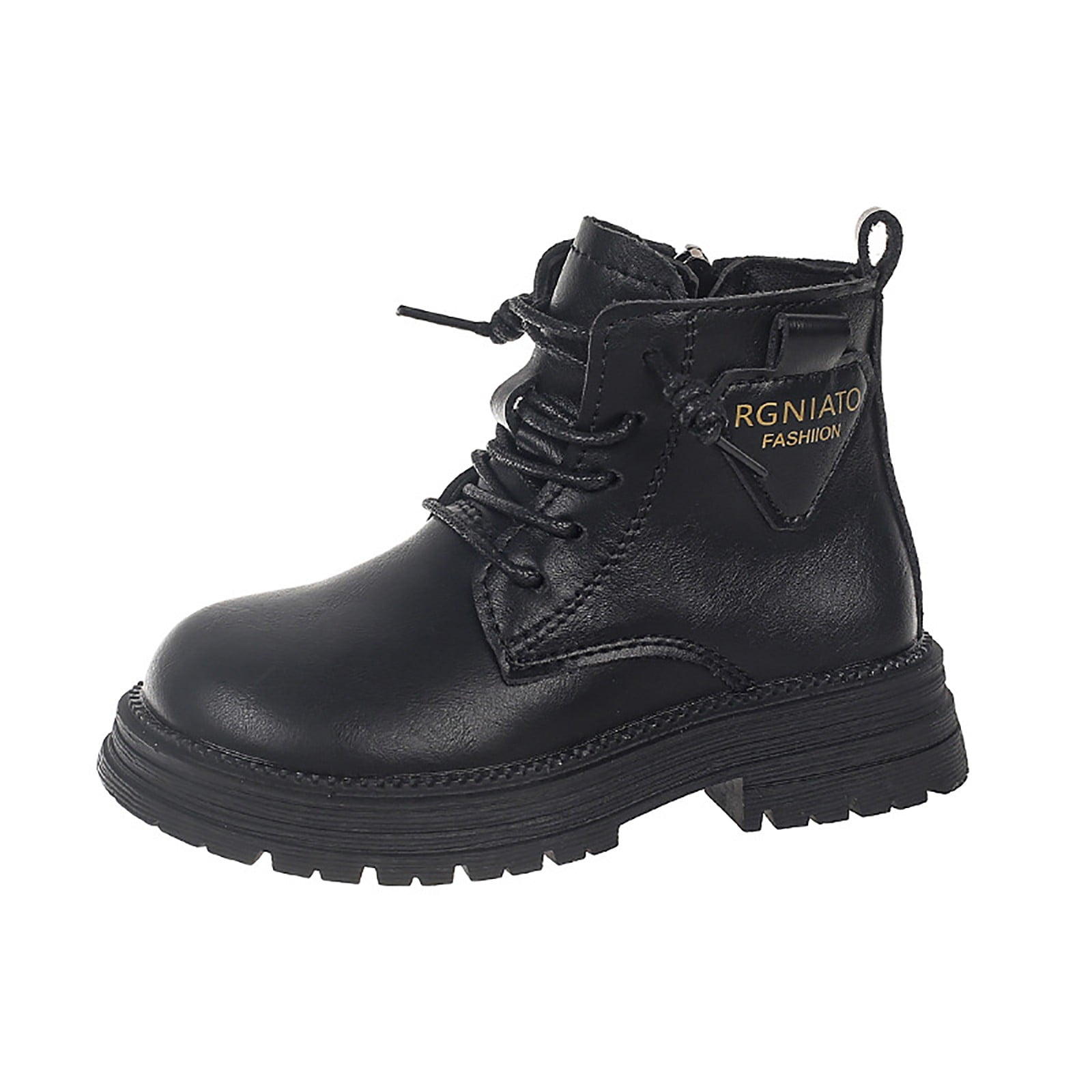 Povozer Toddler Boys Girls Boots Kids Work Boots Winter Snow Boots Lace ...