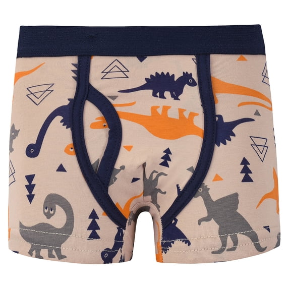 Povozer Toddler Boys Underwear Boys Boxer Briefs Car Print Underwear for Boys Waist Toddler Boxers Shorts Boxer Briefs for Kids Size 4-5 Years,Khaki