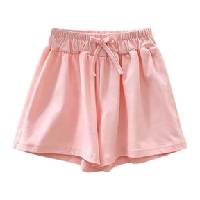 Povozer Toddler Girl Shorts Baby Girls Athletic Short,Toddler Girls Workout Clothing,Girls Fashion Denim Shorts,Size 8-10 Years ,Pink